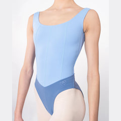 Maria Super High Cut Leotard - Luna/Dusty Blue