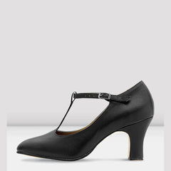 Bloch Ladies Chord T-Strap 3" Character Shoes