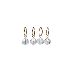 Crystal Hair Braid Rings 4pc