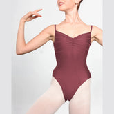 Ariel Super High Cut Gloss Camisole Leotard - Rose Gold