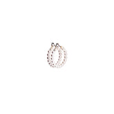 Pearl Infinity Hoop Earrings