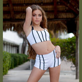 The Malibu Short - White/Black