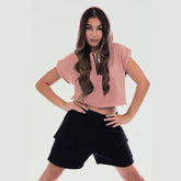 Raya Hooded Crop Hoodie