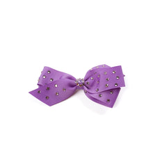 3" Rhinestone Studded Grosgrain Hair Bows