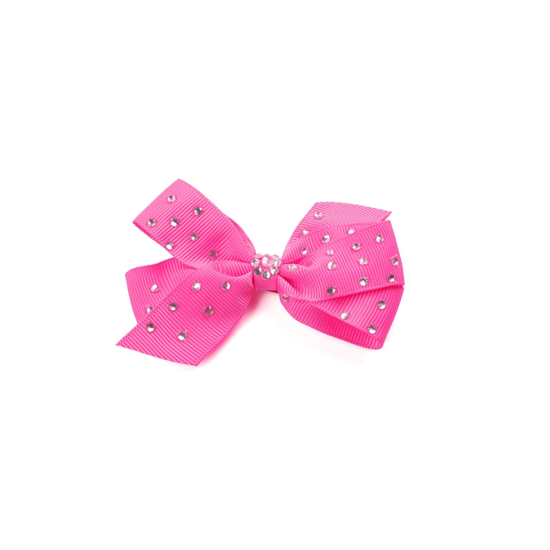 3" Rhinestone Studded Grosgrain Hair Bows