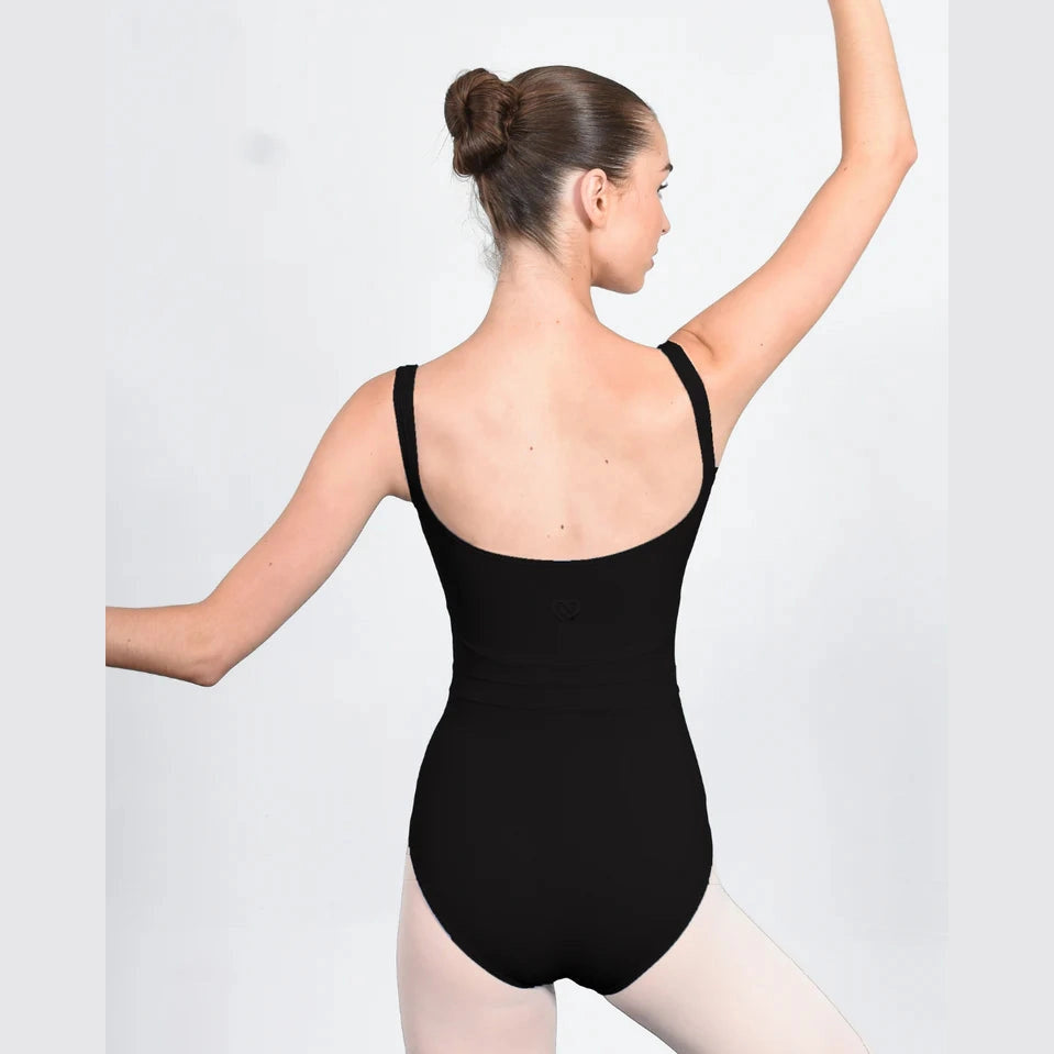 Grace High Cut Tank Leotard - Noir Black