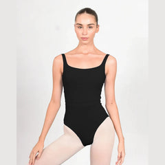 Grace High Cut Tank Leotard - Noir Black