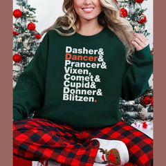 Reindeer Names Sweatshirt