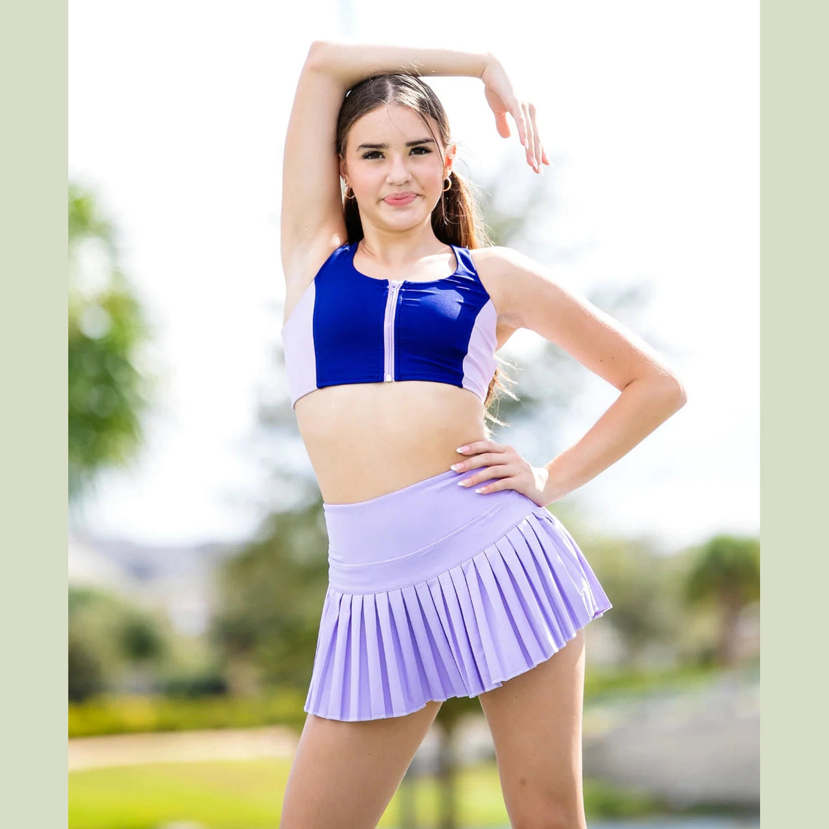 The Center Court Skirt - Pastel Lilac