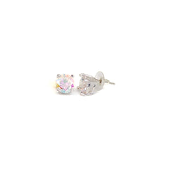 10mm Cubic Zirconia Solitaire Earrings