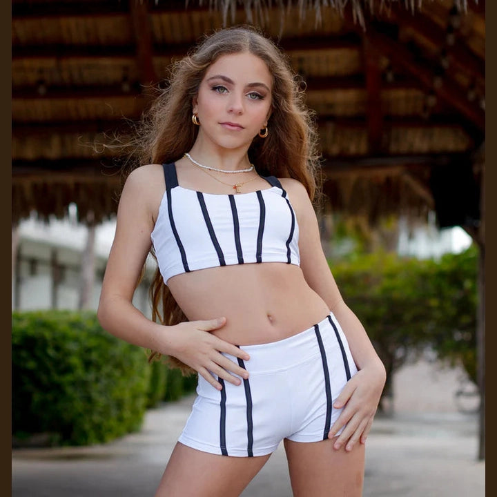 The Malibu Top - White/Black